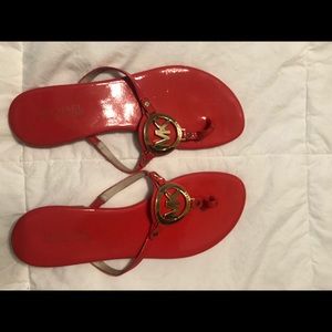 Red sandals
